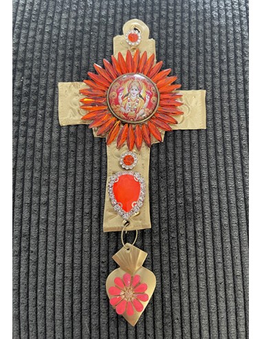 Ex Voto Croix Orange Viva Maria