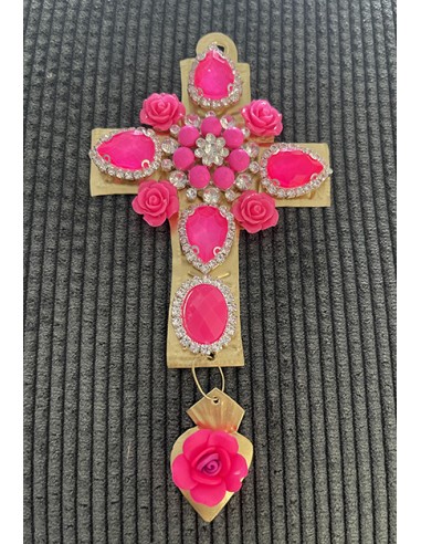 Ex Voto Croix Rose Fluo Viva Maria